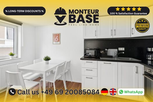 MONTEUR BASE - Unterkunft für 2-7 Personen in Offenbach a.M.