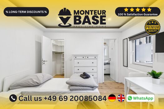 MONTEUR BASE - Unterkunft für 2-7 Personen in Offenbach a.M.