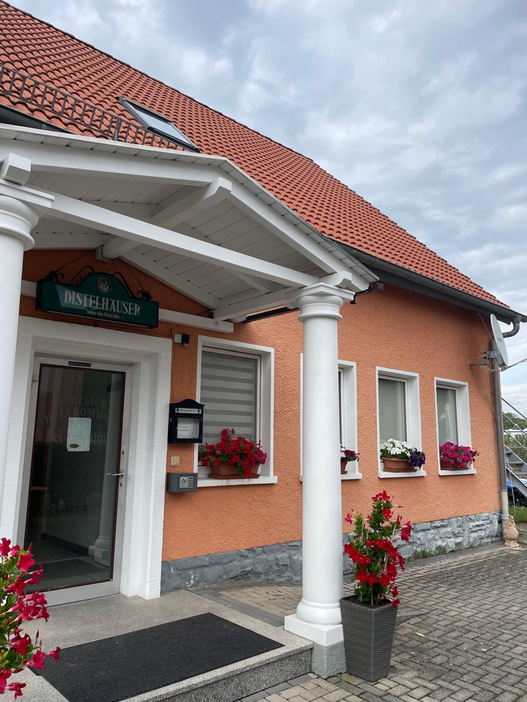 Pension Bei Valentina. Eingang barrierefrei 