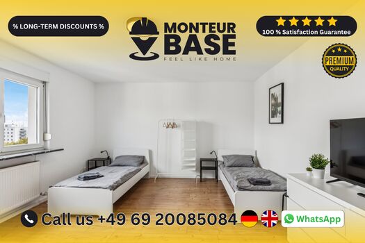 MONTEUR BASE - Unterkunft für 2-7 Personen in Hanau