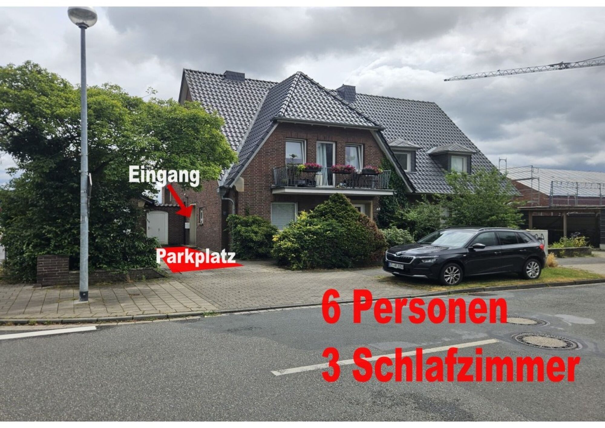 Wohnung ebenerdig, Parkplatz direkt vor dem Eingang