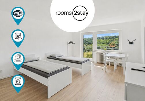 Balkon und Parkplatz | Komfortable Unterkünfte in Lüdenscheid Bild 1