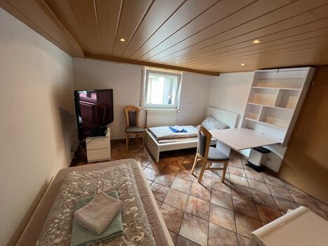 Wohnraum mit Fernseher