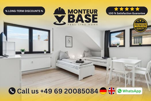 MONTEUR BASE - Unterkunft für 2-7 Personen in Darmstadt