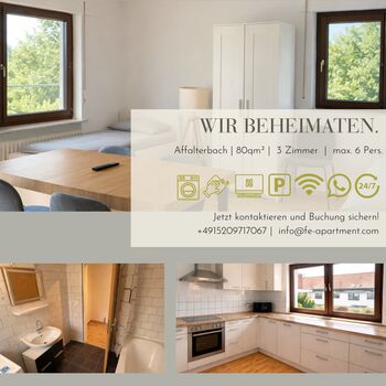 F&E // Gepflegte Unterkunft in Affalterbach mit Balkon