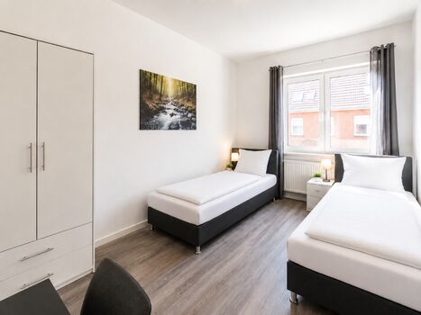 Moderne Monteurwohnungen mit Einzelbetten in Marl Bild 1