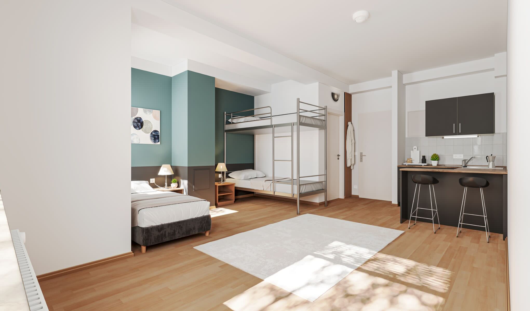 3-Bett.Apartment (Beispiel)