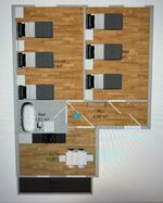 Grundriss der Wohnung