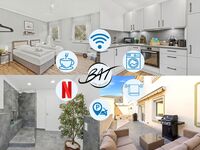 BAT Home Solutions | Saarburg | 3 Whg. | 12 PAX | Bahnhof 300m | E-Ladesäule | Heimkino