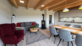 Wohnraum mit Kamin