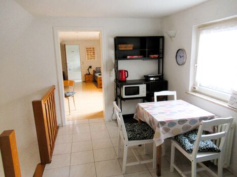 Essplatz im ersten Stock