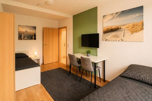 Crew-Apartments Merseburg | Monteurzimmer mit Einzelbetten Bild 2