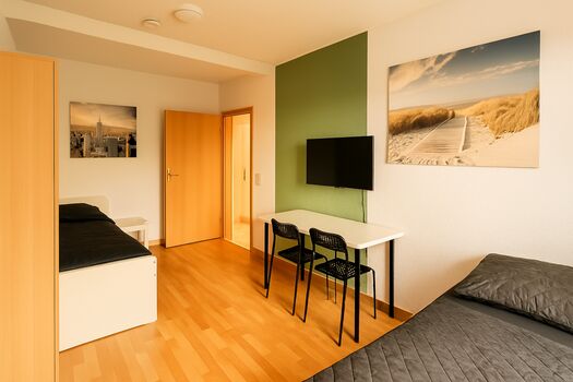 Crew-Apartments Merseburg | Monteurzimmer mit Einzelbetten Bild 2