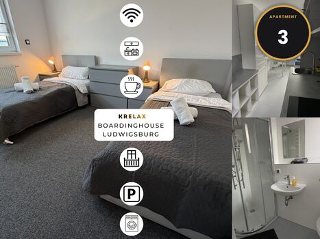 KRelax Boardinghaus Ludwigsburg / Apartment Vivienne