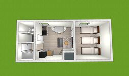 EMAS 6 / Whg. mit 3 Einzelbetten, WLAN, Küche, Waschmaschine Picture 1