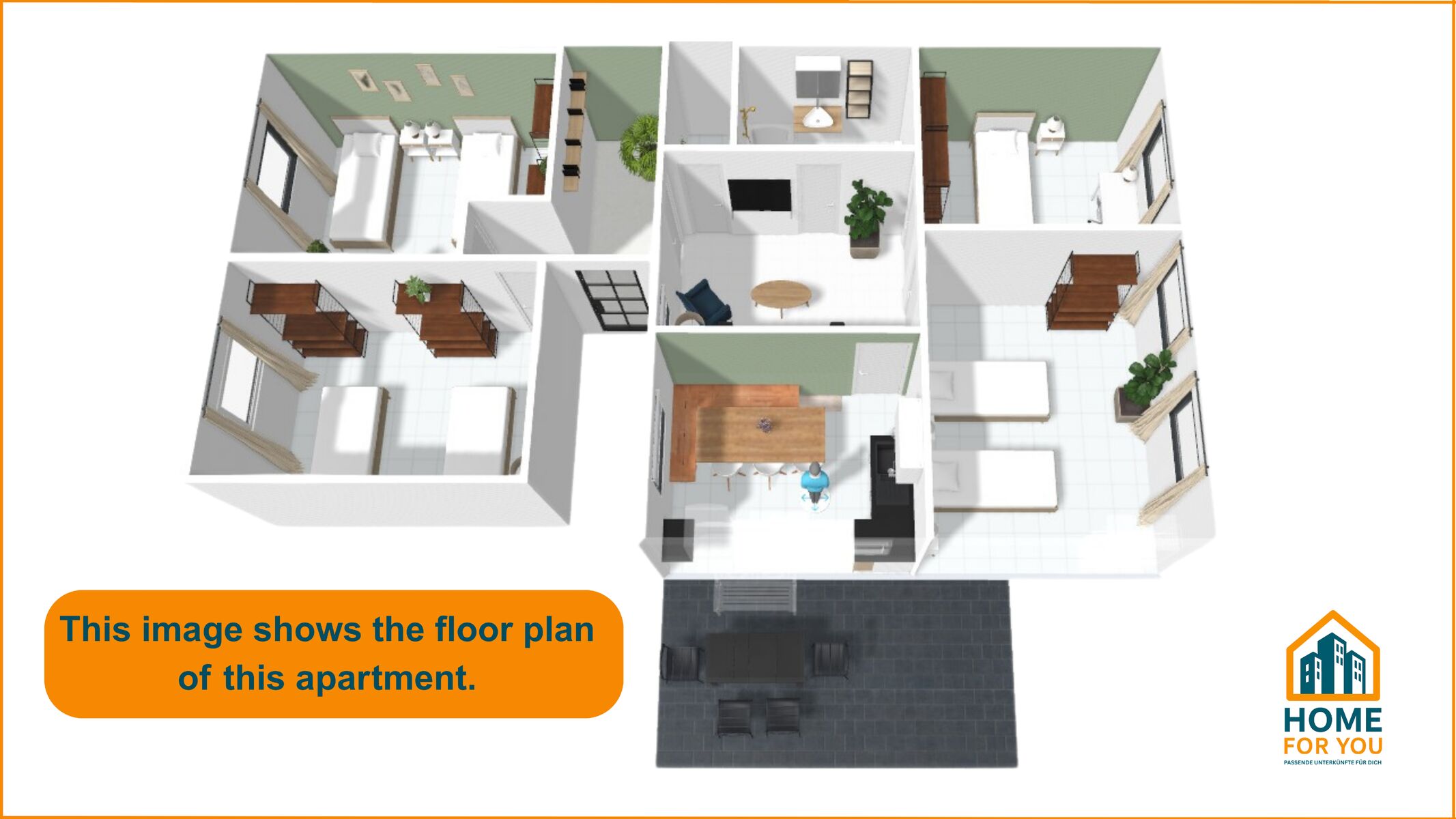 Grundriss dieser Wohnung
