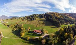 Unser Haus von oben